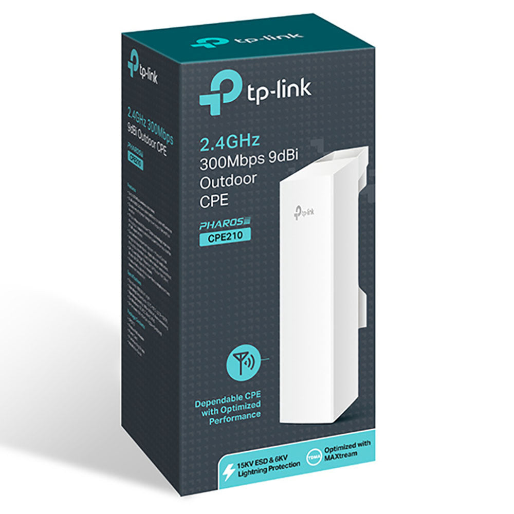 TP-Link CPE210 Outdoor Wifi Transmitter 2.4GHz (4626178834532) TP-Link CPE210 Outdoor Wifi Transmitter 2.4GHz (4626178834532)